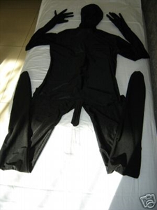 Sexy Black Unicolor Zentai Suit
